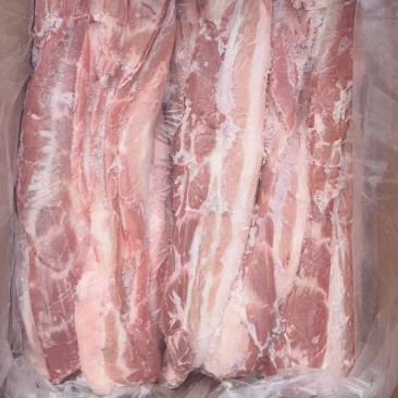 带皮五花肉条135一件20斤一箱