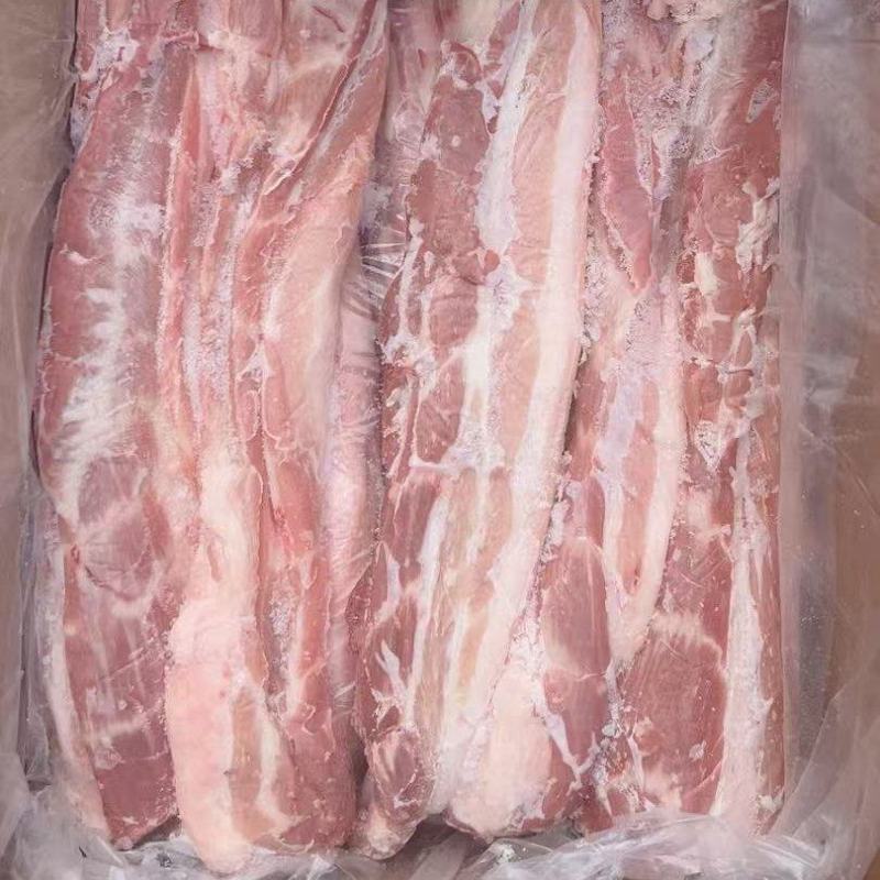 带皮五花肉条135一件20斤一箱