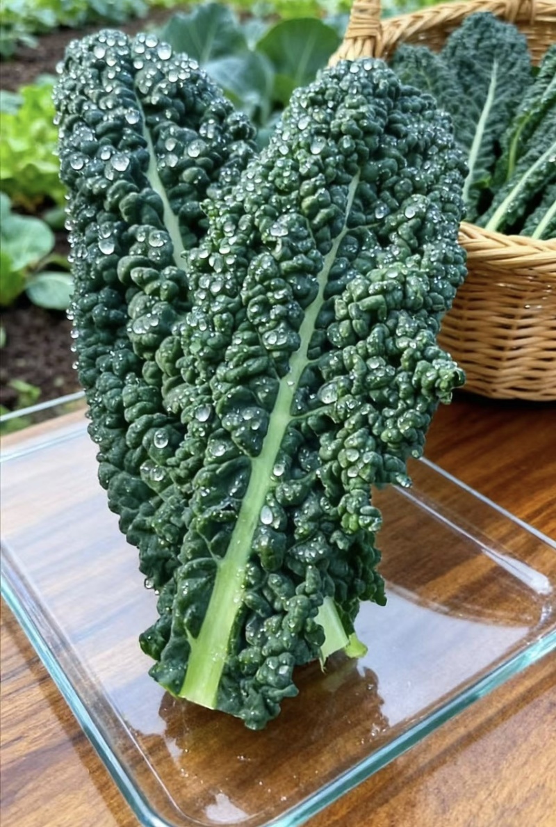 精品皱叶菜叶片肥厚褶皱多颜色墨绿