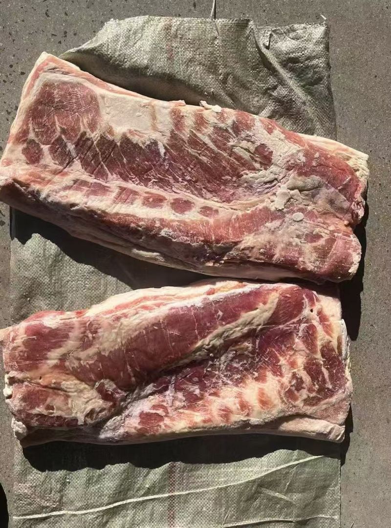 肥猪带皮五花袋装2片鲜分25年2-3月