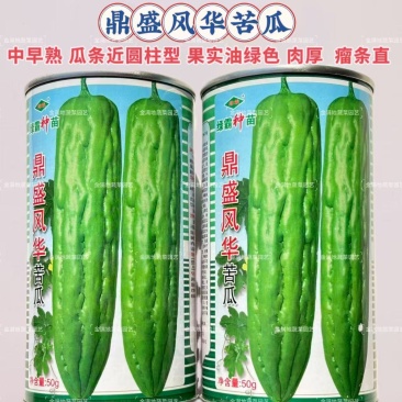鼎盛风华苦瓜种子中早熟果实油绿色肉厚苦瓜种子瘤条直肉苦瓜