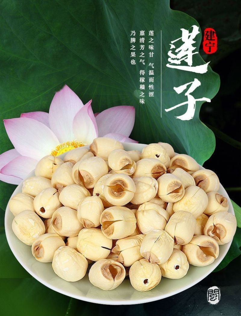 白莲子精品，莲子大量有货，颗粒饱满肉厚，无硫不染色
