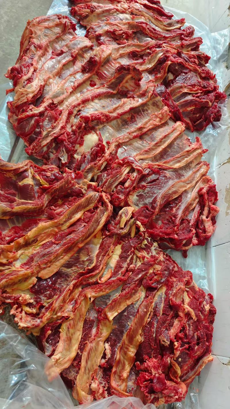 【牛肋条肉】当地草原黄牛的去骨肋排肉！鲜干速冻！六斤一盒