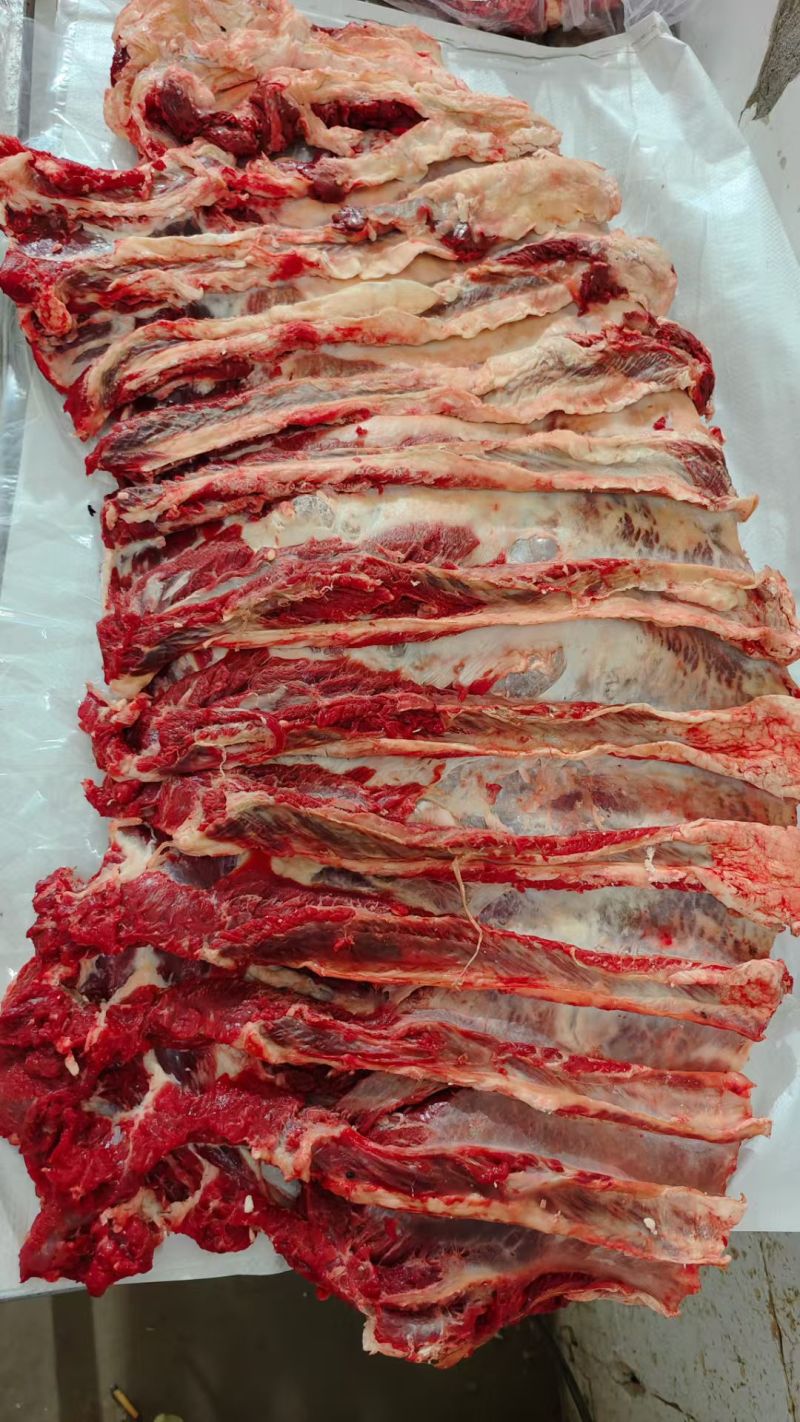 【牛肋条肉】当地草原黄牛的去骨肋排肉！鲜干速冻！六斤一盒