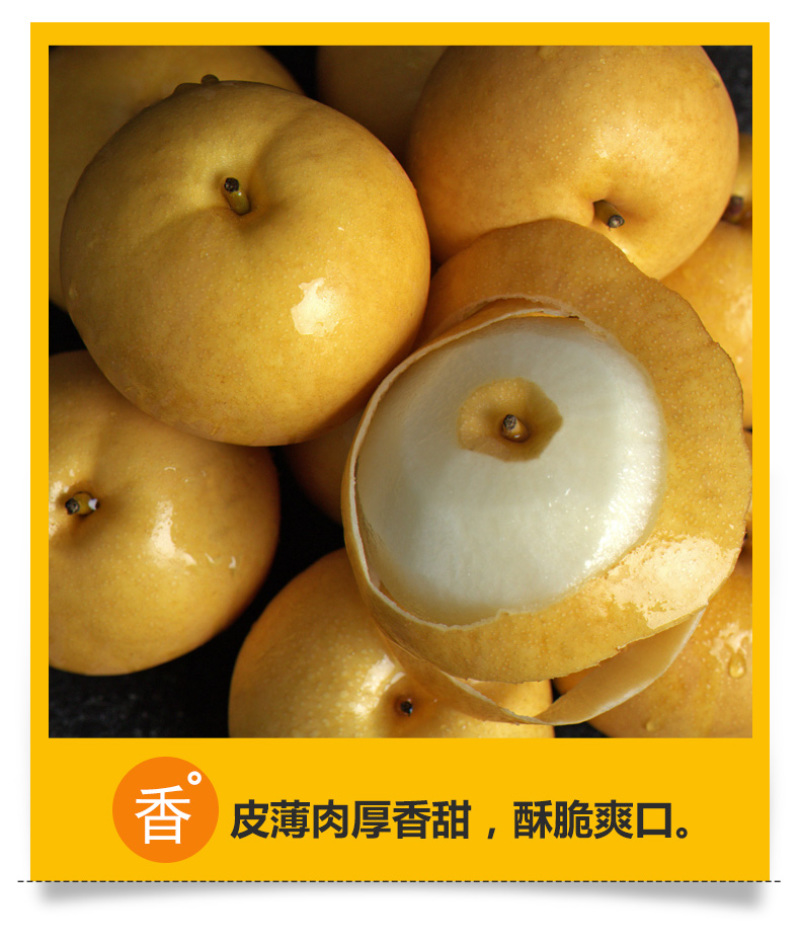 【细腻无渣】秋月梨现摘现发清甜爆汁核小肉厚量大价优
