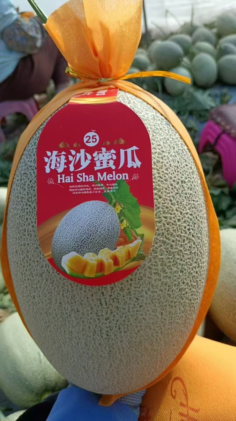 哈密瓜新疆哈密瓜脆甜多汁皮薄肉厚现摘现发关系来电
