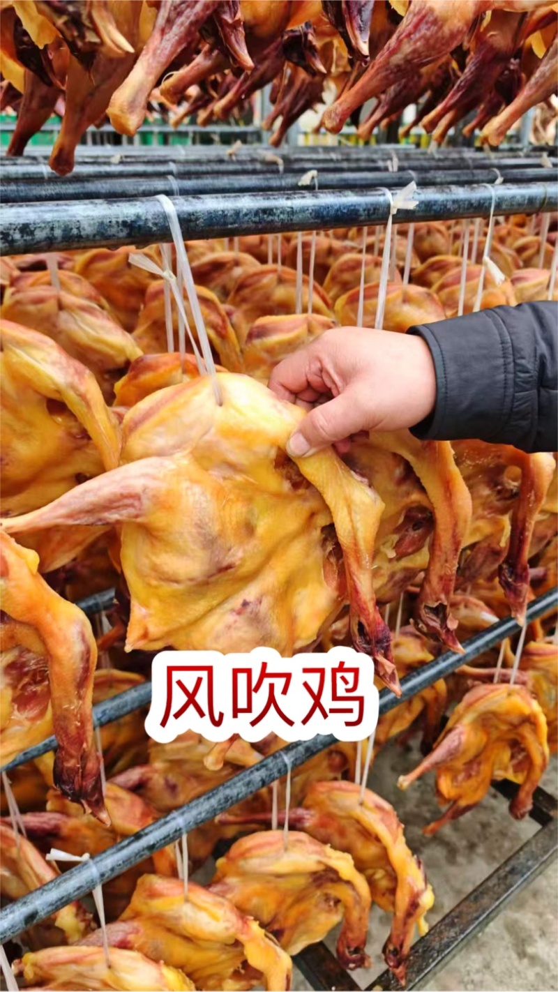 风吹鸡地摊电商批发风吹鸡腊鸡整只鸡腊味腊鸭腊肉腊肠