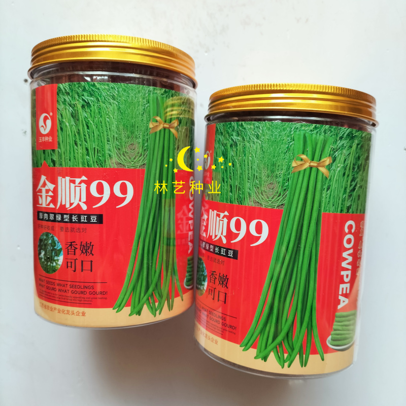 金顺99白籽白花豇豆种子双荚率夏季高耐高温肉厚翠绿形豇豆