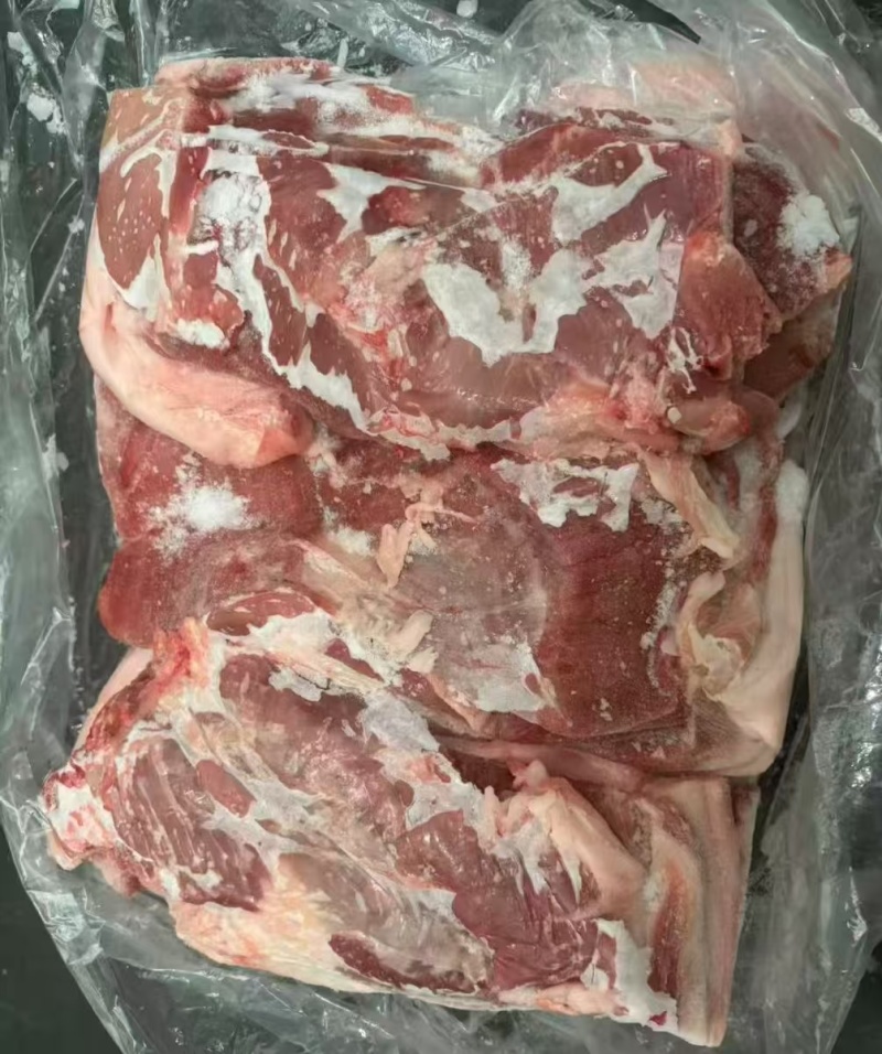 肥猪带皮后五花10kg/箱/鲜分新货