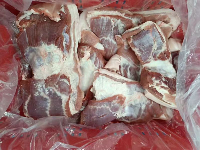 肥猪带皮后五花10kg/箱/鲜分新货