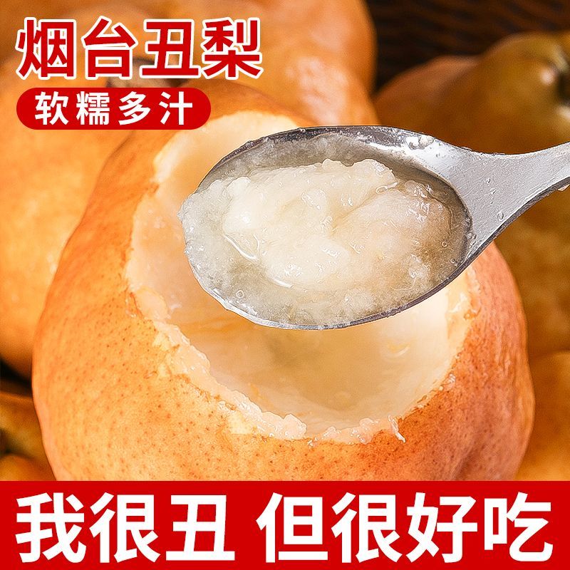 正宗山东烟台丑梨一件代发包邮包售后坏果包赔香甜多汁放软吃