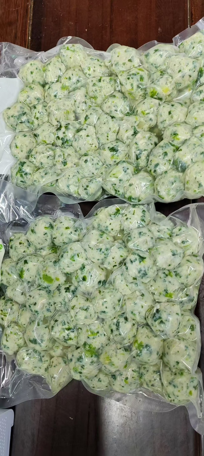 野菜牛筋丸蒲公英野菜丸各种包装规格餐饮酒店必备