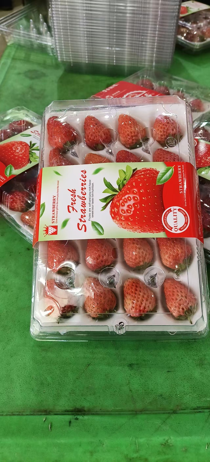 安徽红颜草莓新鲜直供**超市档口，量大从优