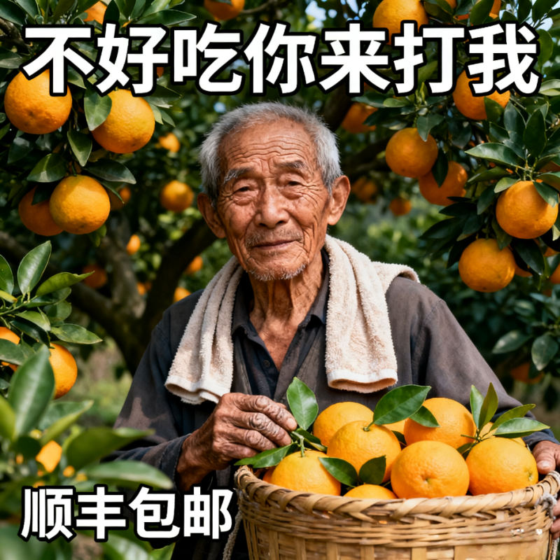 正宗赣南脐橙原产地现摘现发新鲜带叶顺丰包邮