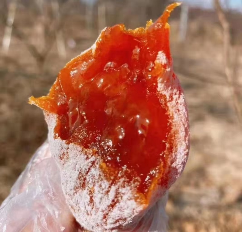 富平柿饼肉多霜厚入口即化，支持一件代发电商