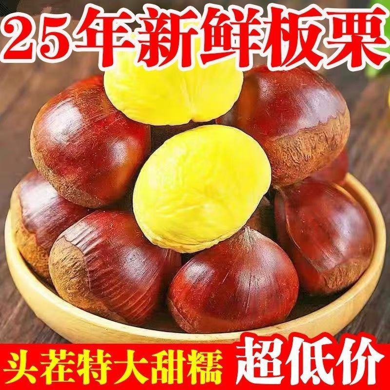 5斤一袋东北丹东大板栗，支持电商一件代发！