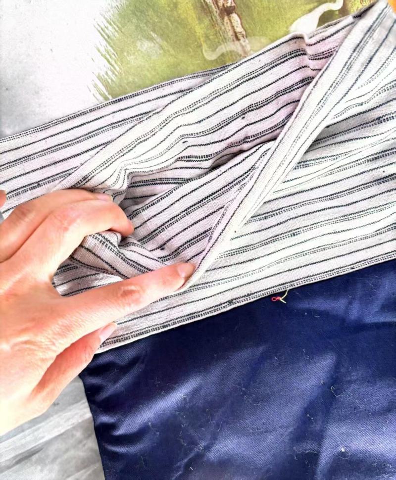 纯棉斜纹蓝布棉裤简单阳光好看舒服服能量磁场高，天天都想穿