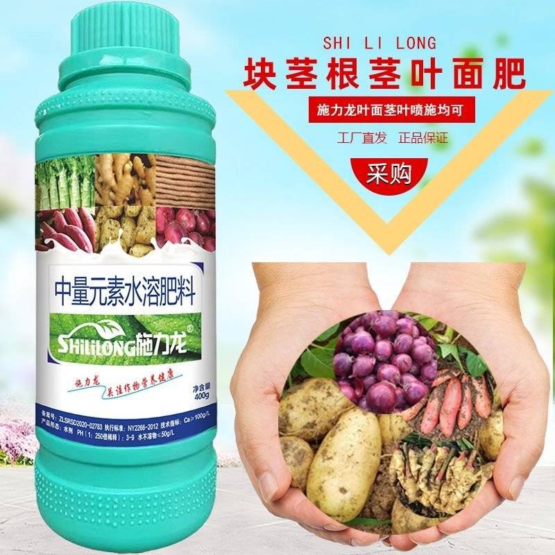 根茎块茎姜蒜山药红薯土豆中药材人参地下膨大叶面肥专用防裂