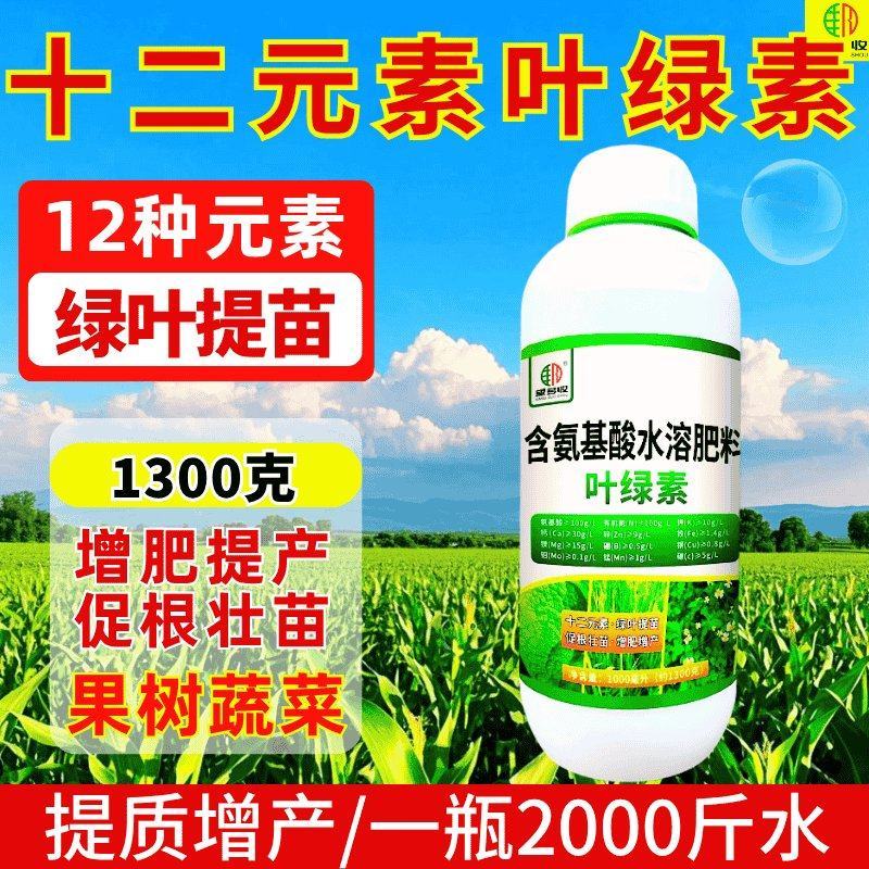 叶绿素一喷绿促根壮苗十二元素增肥增产绿叶提苗1300克