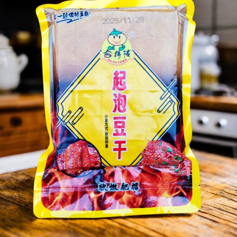 起泡豆干