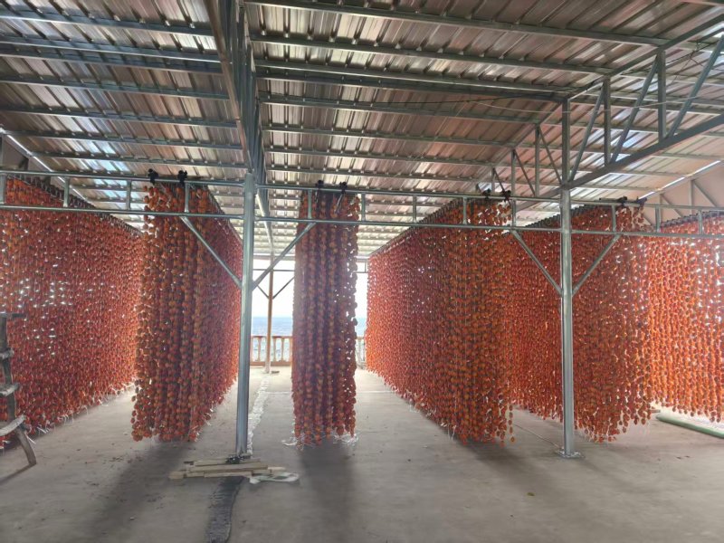 陕西富平吊柿饼，肉多霜厚入口即化，支持一件代发电商