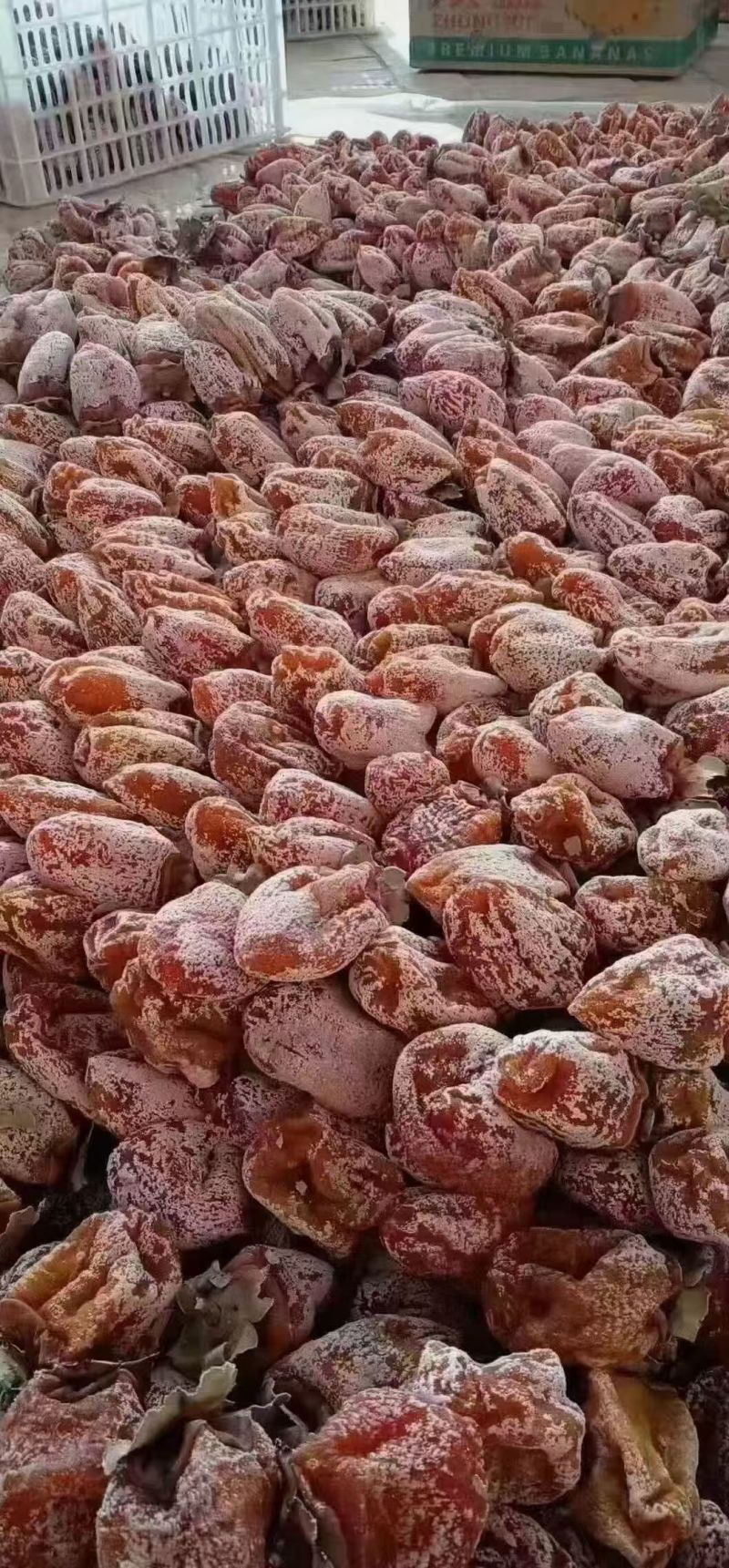 陕西富平吊柿饼，肉多霜厚入口即化，支持一件代发电商