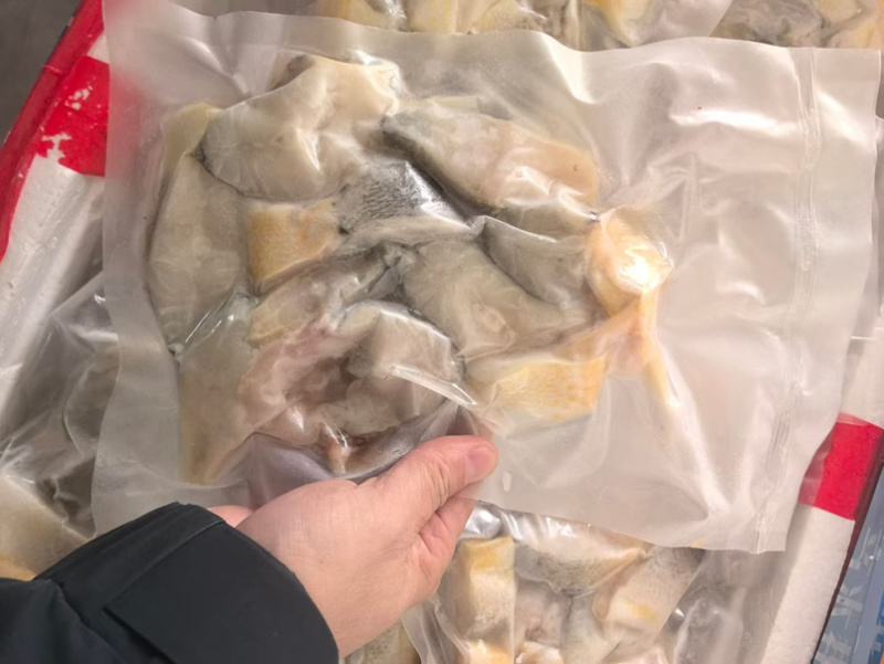 黄花鱼段黄鱼肉免处理去头去内脏去鱼鳞黄鱼段黄鱼段海鲜批发