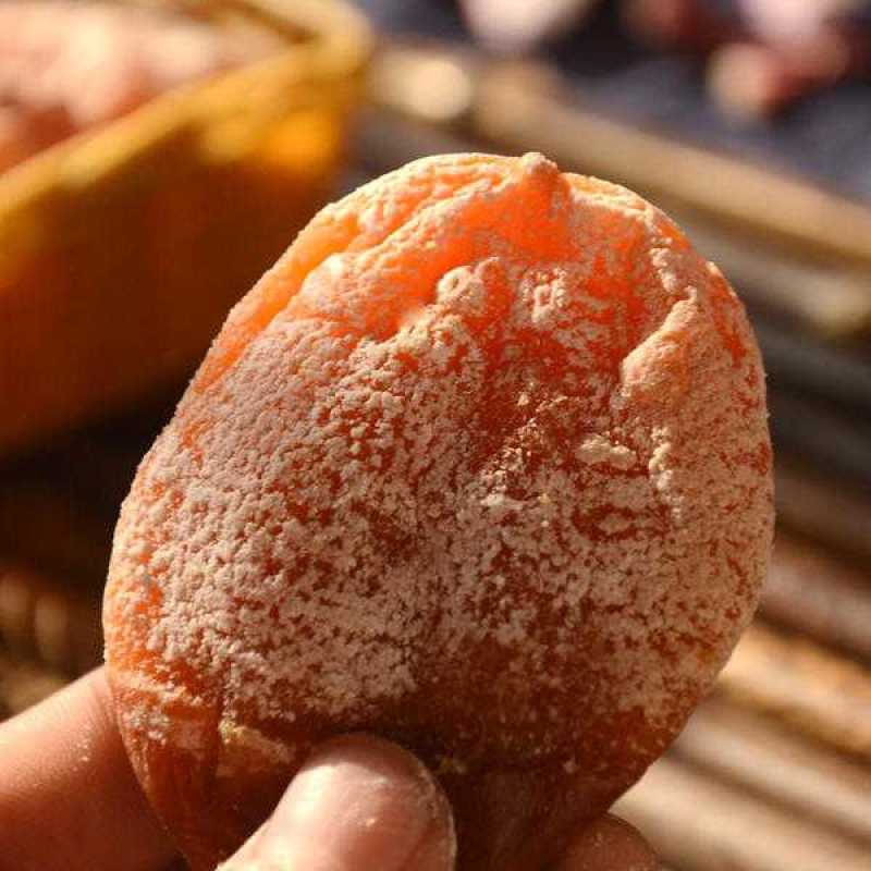 正宗陕西富平吊柿饼霜柿传统工艺晾制