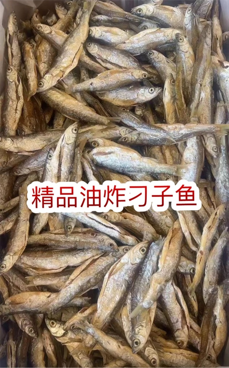 精品油炸刁子鱼地摊电商批发游刁白条翘嘴油炸鱼干干鱼