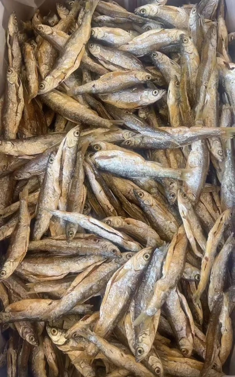 精品油炸刁子鱼干地摊电商批发游刁白条翘嘴鱼干干鱼