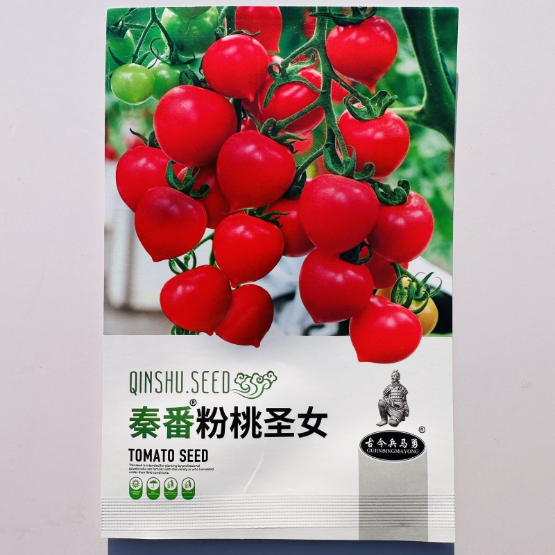 秦番粉桃圣女小番茄种子味甜粉桃型圣女果樱桃番茄种子水果