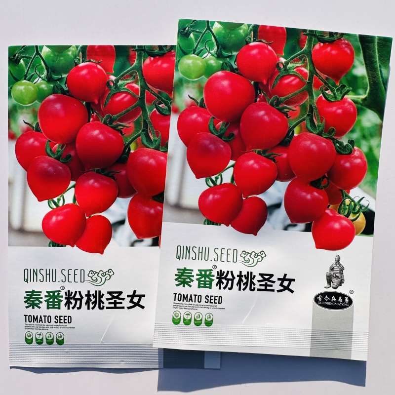 秦番粉桃圣女小番茄种子味甜粉桃型圣女果樱桃番茄种子水果