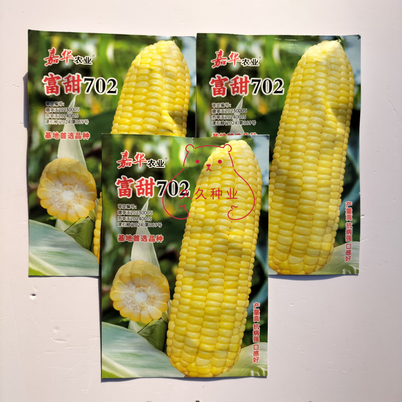 嘉华富甜702水果玉米种子口感好甜脆鲜食黄粒玉米种籽抗病