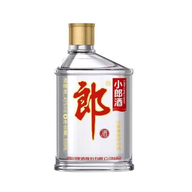 郎牌经典小郎酒100ml*24瓶45度兼香型歪脖子酒纯粮