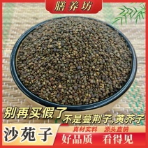 水洗沙苑子色选净货道地陕西渭南大荔产区过风过筛