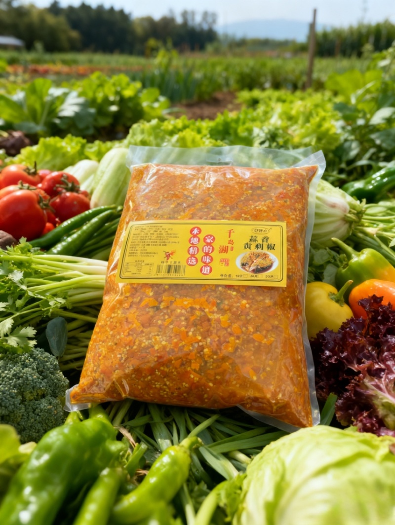 正宗千岛湖黄剁椒蒜香浓郁鲜椒**家用商用炒菜蘸料万料