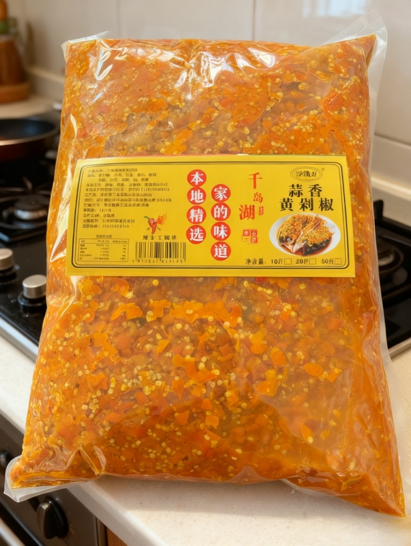 正宗千岛湖黄剁椒蒜香浓郁鲜椒**家用商用炒菜蘸料万料
