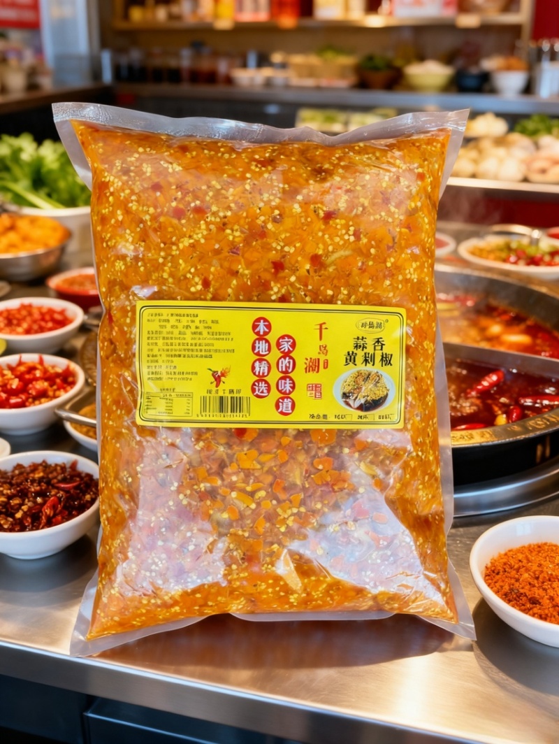 正宗千岛湖黄剁椒蒜香浓郁鲜椒**家用商用炒菜蘸料万料