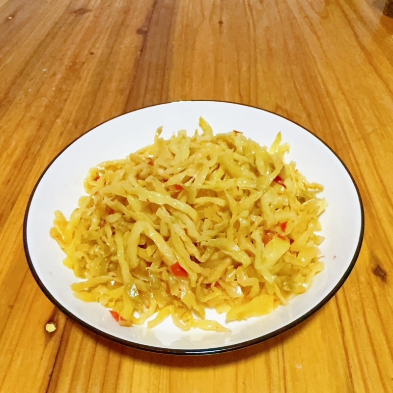 茶油香脆榨菜丝开袋即食咸菜开味下饭菜湘菜餐饮酒店食材成品