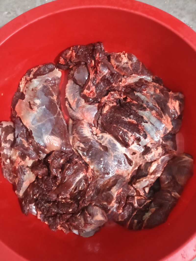 特色牛干巴，水牛肉制作