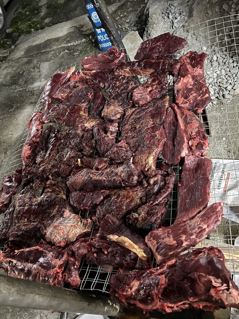 特色牛干巴，水牛肉制作