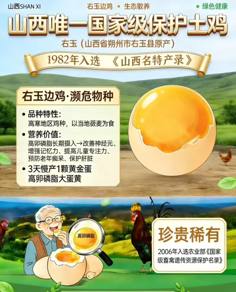 右玉边鸡蛋品质保证服务周到产地直销价格美丽