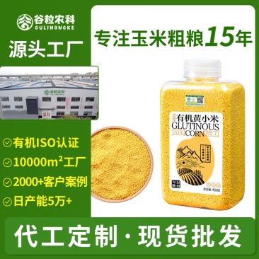 有机黄小米-罐装450g