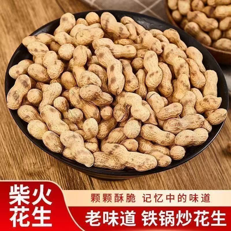2026年新货现炒现发农家原味炒花生带壳熟花生柴火花生无