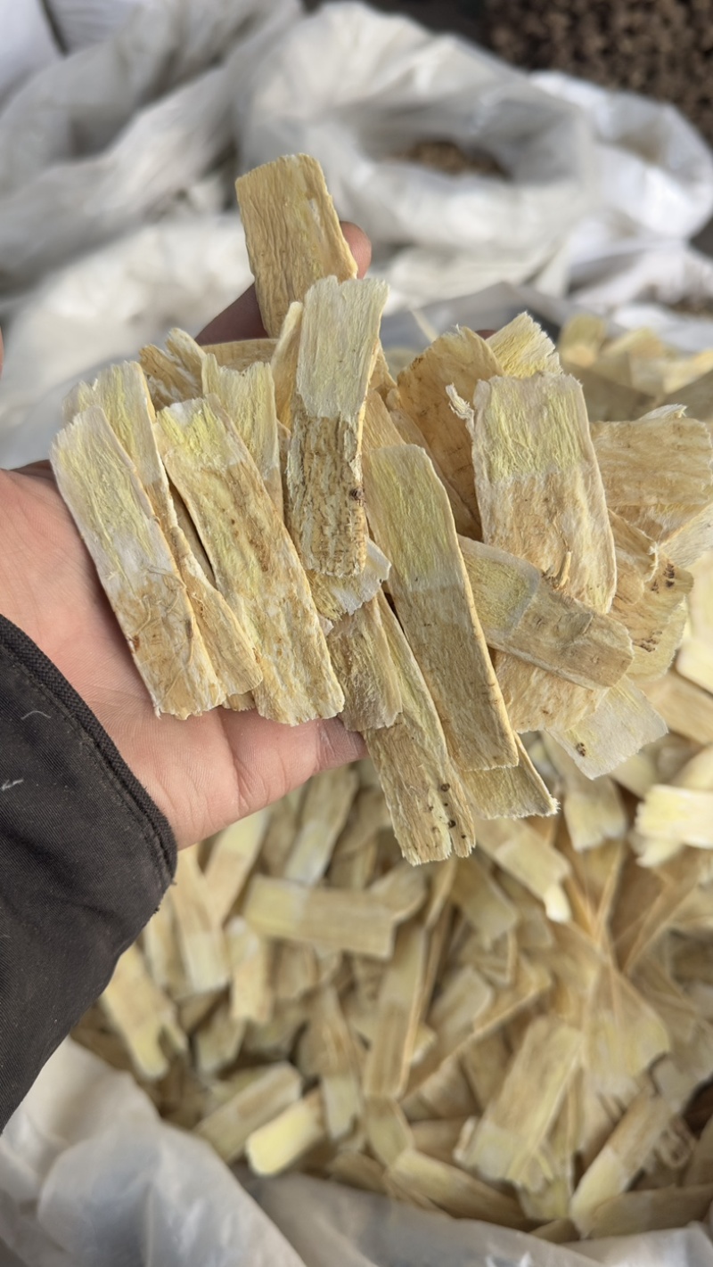 岷县黄芪手工压片。岷县产地直销。手工压片