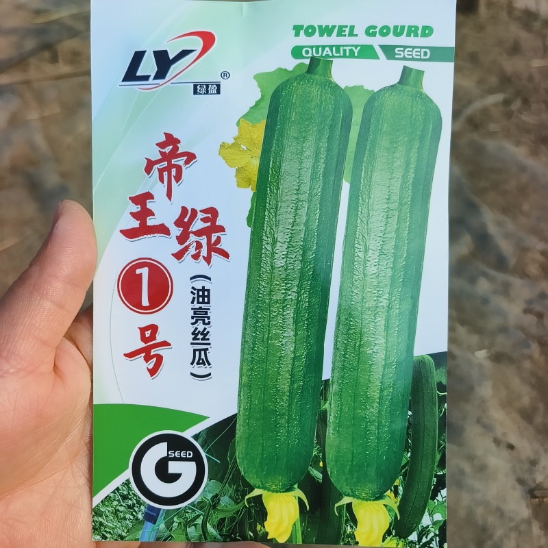 寿光帝王绿1号油亮丝瓜种子口感好油绿厚肉早熟高产短棒丝瓜