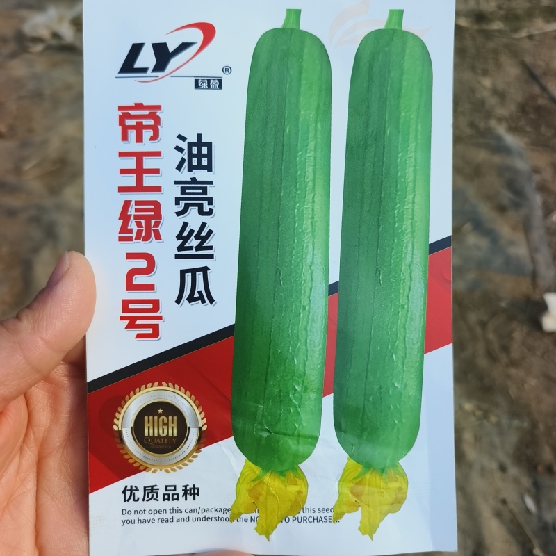 寿光帝王绿1号油亮丝瓜种子口感好油绿厚肉早熟高产短棒丝瓜
