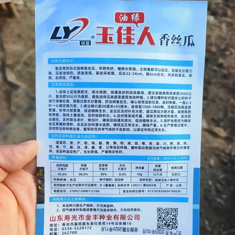 油绿玉佳人香丝瓜种子杂交早熟油绿皮短棒丝瓜种子味甜香丝瓜