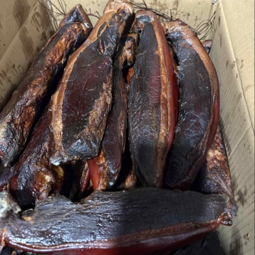 二刀腊肉烟熏腊肉腿肉腊肉小块二刀腊肉农家材火烟熏腊肉