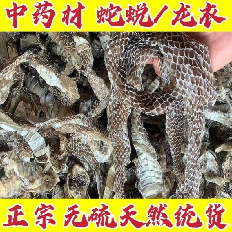 蛇蜕中药材蛇蜕龙衣蛇皮长龙皮蛇壳正品